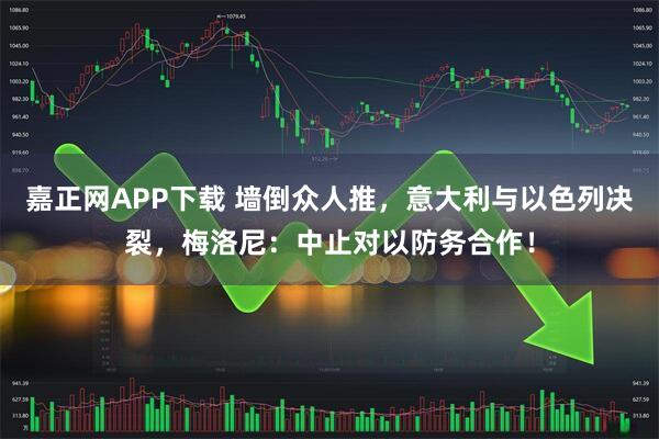 嘉正网APP下载 墙倒众人推，意大利与以色列决裂，梅洛尼：中止对以防务合作！